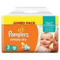 180 pannolini per 27,58€ - PAMPERS Simply Dry 3