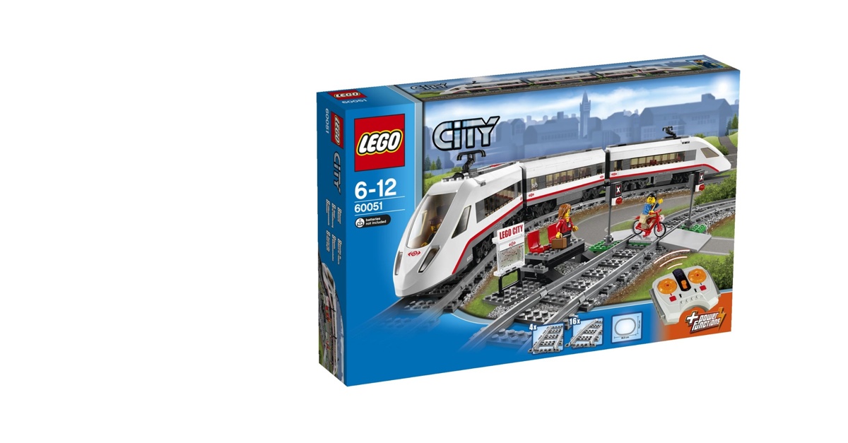 SPEDIZIONE GRATUITA LEGO city treno 60051 vagone aggiuntivo passeggeri eurostar 