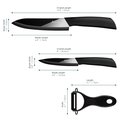 Coltelli Ceramica Set Aicok (15cm + 10cm) + Pelapatate al miglior prezzo sottocosto