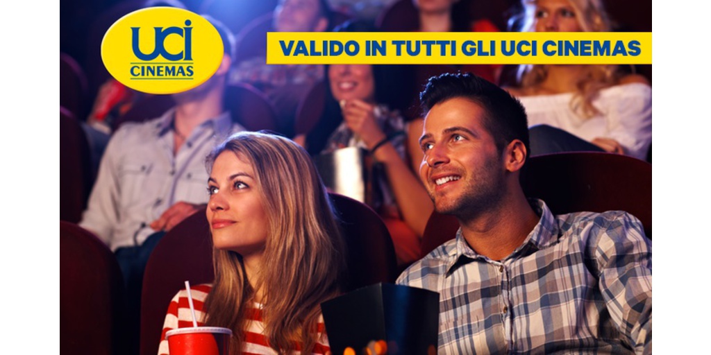 2 biglietti 2D/3D validi in tutti i cinema UCI Cinemas per 10,90€